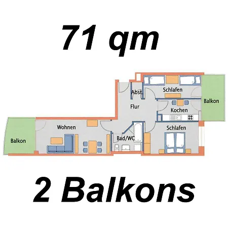 Apartment Nordseebrandung A3 1